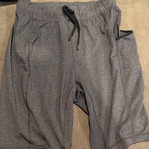 Lululemon Men's Heather Gray 11” Drawstring Shorts